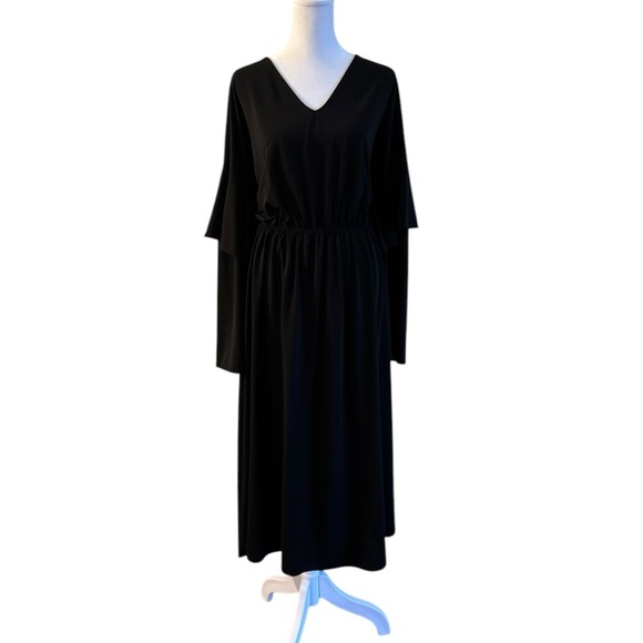 COS Black Maxi Dress | Minimalist Elegance | Size Medium/Large - Picture 1 of 9